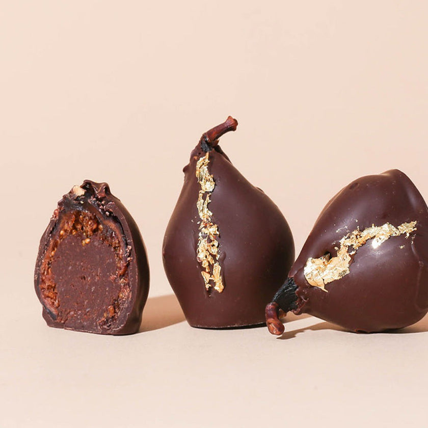 Dandelion Chocolate Chocolate-Dipped Fig Truffles