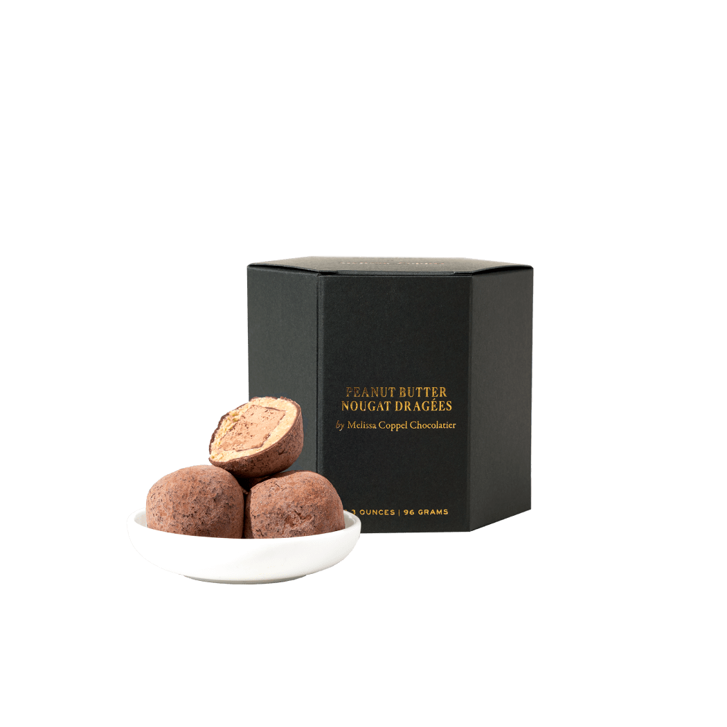 Peanut Butter Nougat Dragées by Melissa Coppel – Dandelion Chocolate Peanut Butter Nougat Dragées by Melissa Coppel – Dandelion Chocolate