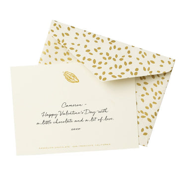 Dandelion Chocolate Valentine's Day Origin Bonbon Collection Gift Note