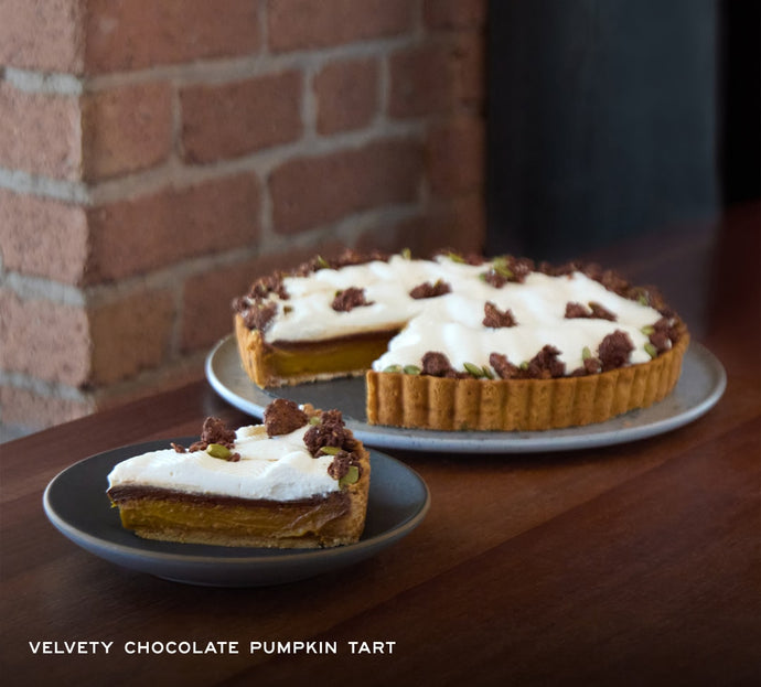 Velvety Chocolate Pumpkin Tart