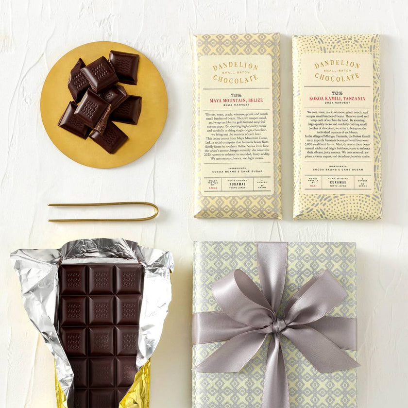 Dandelion Chocolate 70% Three-Bar Japan Gift Set