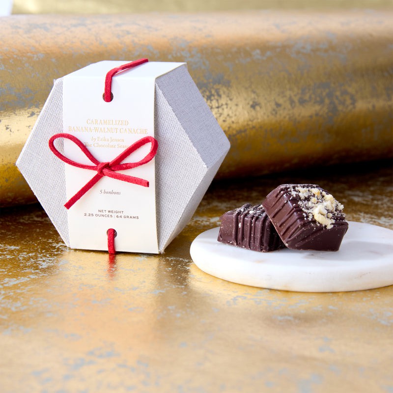 Dandelion Chocolate Caramelized Walnut-Banana Ganache