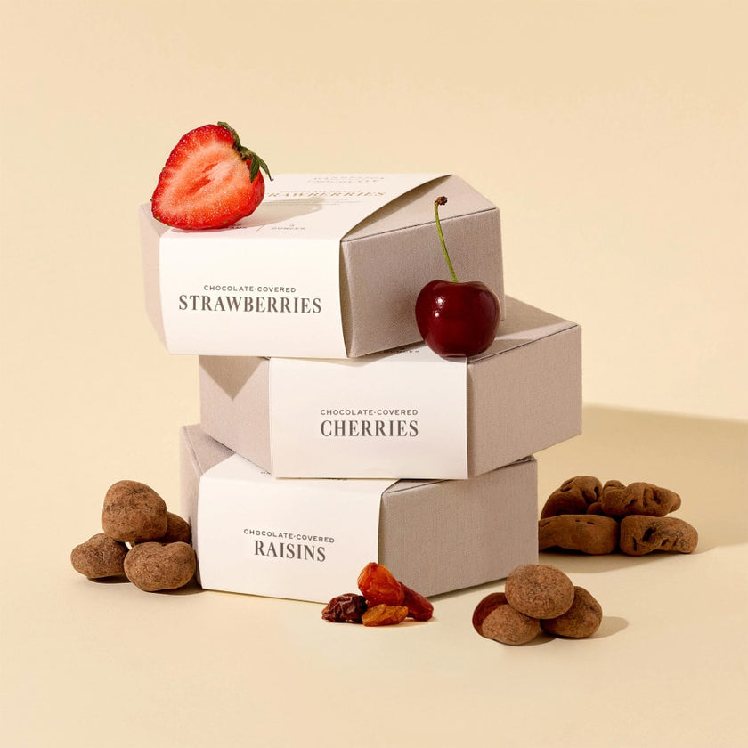 Dandelion Chocolate Chocolate-Covered Cherries Chocolate-Covered Fruit Trio