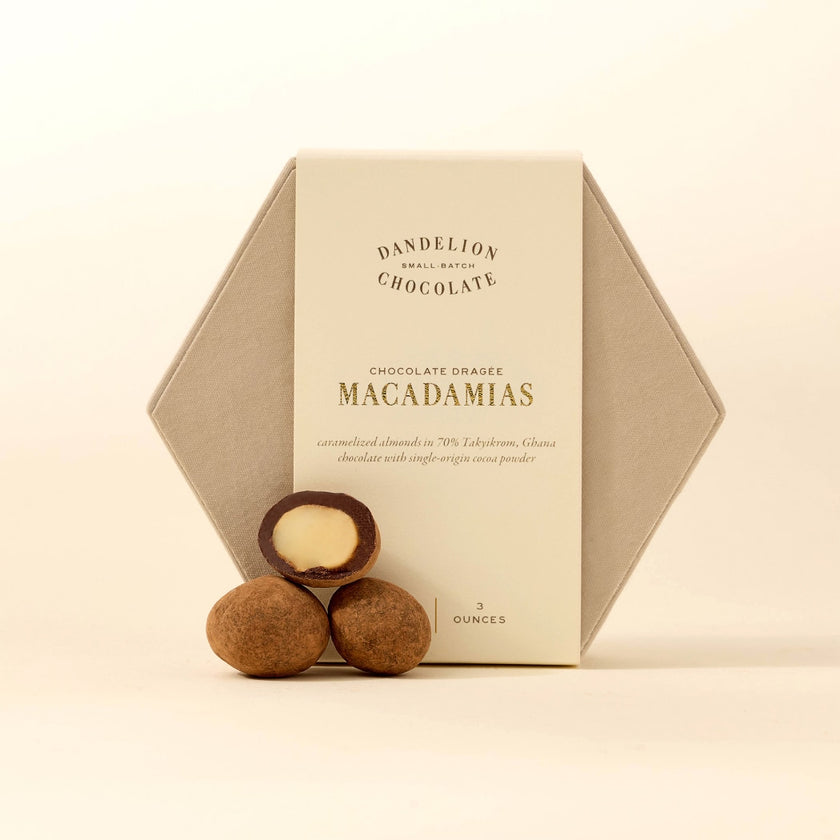 Dandelion Chocolate Chocolate Dragée Macadamias Chocolate Dragée Macadamias