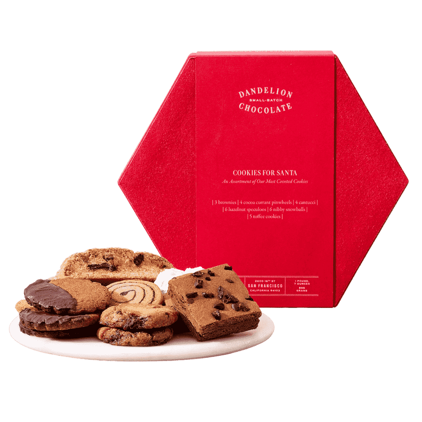 Dandelion Chocolate Cookies for Santa