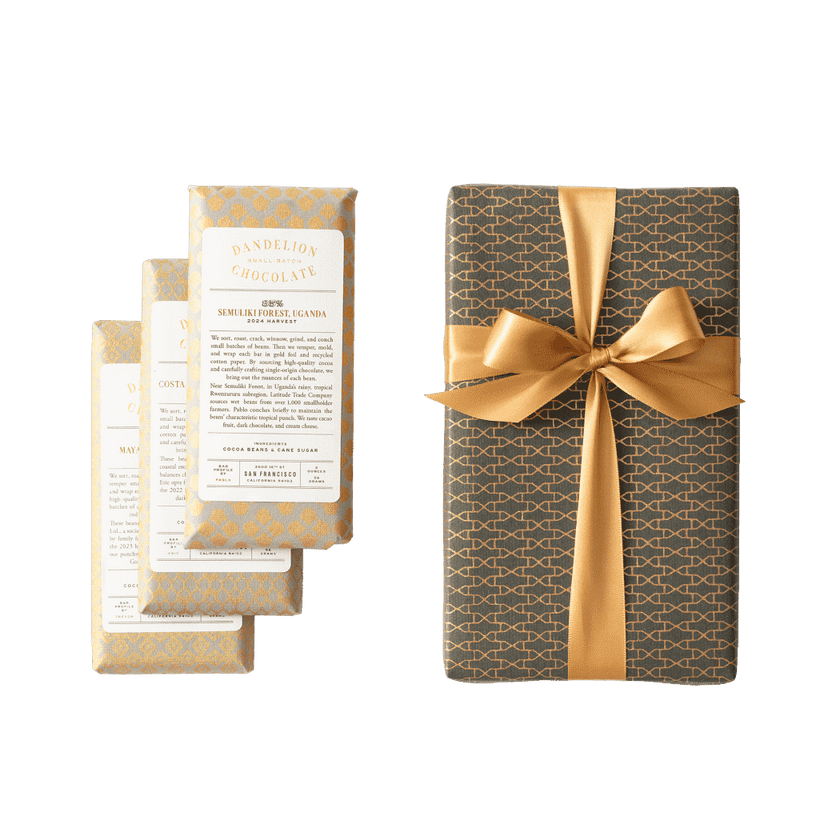 Dandelion Chocolate Gift 85% Three-Bar Gift Set