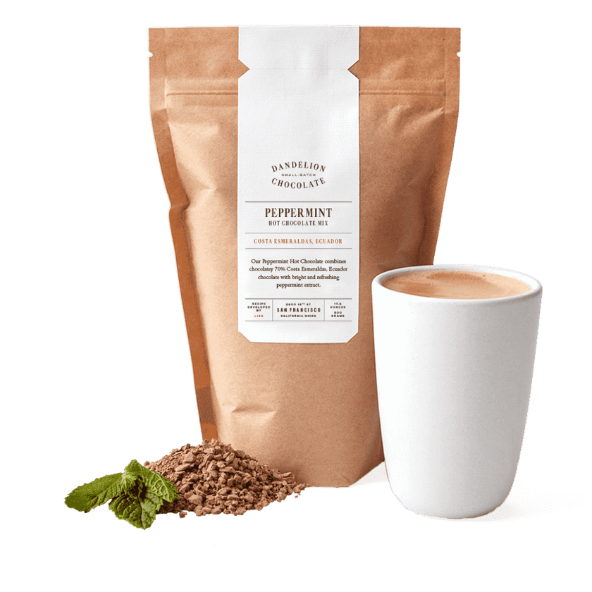 Dandelion Chocolate Gift Peppermint Hot Chocolate Mix - Large