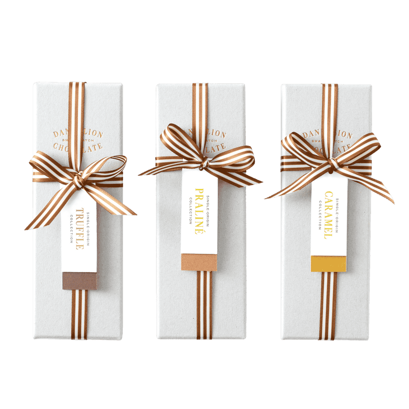 Dandelion Chocolate Signature Bonbon Flight: 5 pieces (Signature Bonbon Tasting Trio)