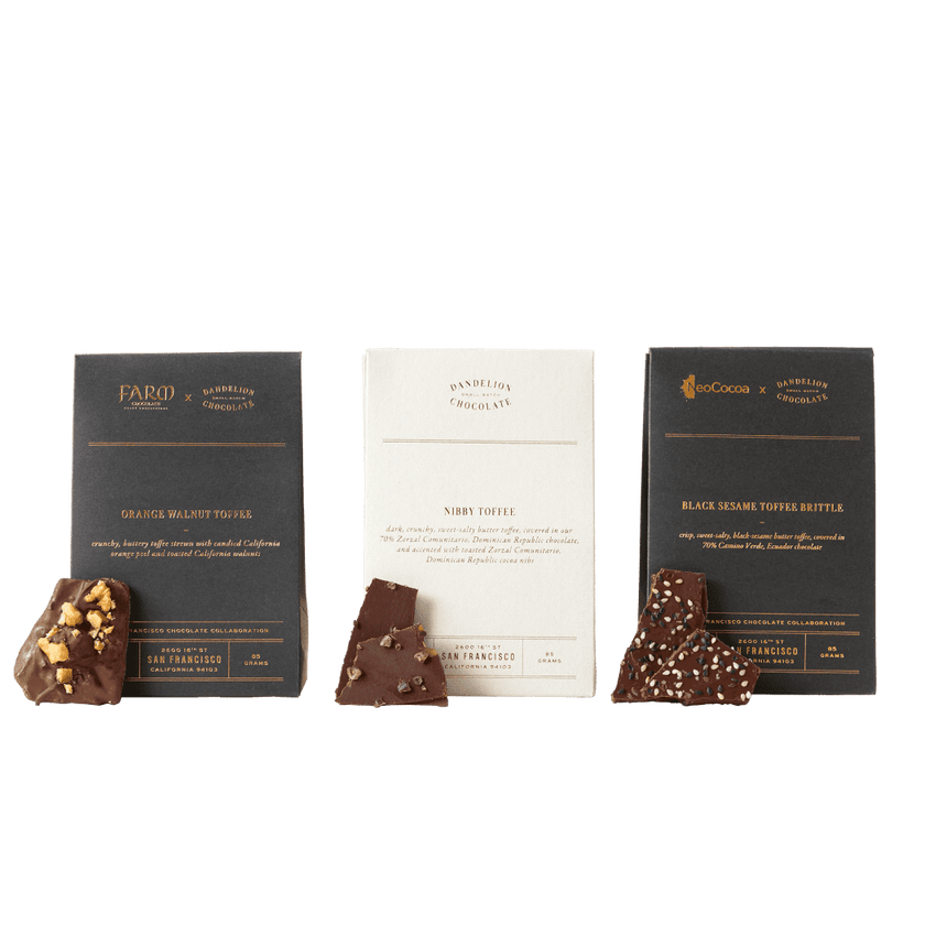 Dandelion Chocolate Toffee Trio