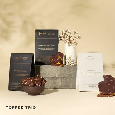NeoCocoa Collaborator Black-Sesame Toffee Brittle Toffee Trio